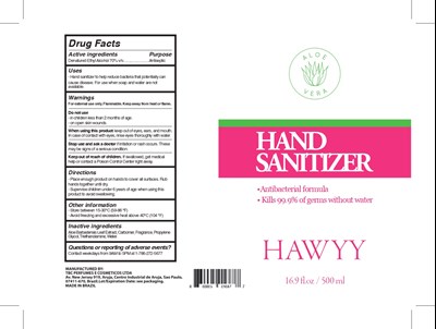 Labelling   Hawyy Hand Sanitizer 500 mL Rev02